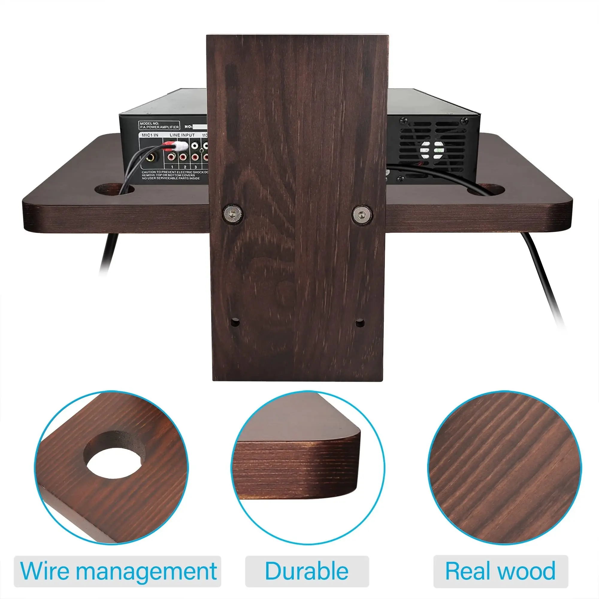 Étagère Flottante Pour Projecteur - Support Murale Sans Perçage, Design Bois
