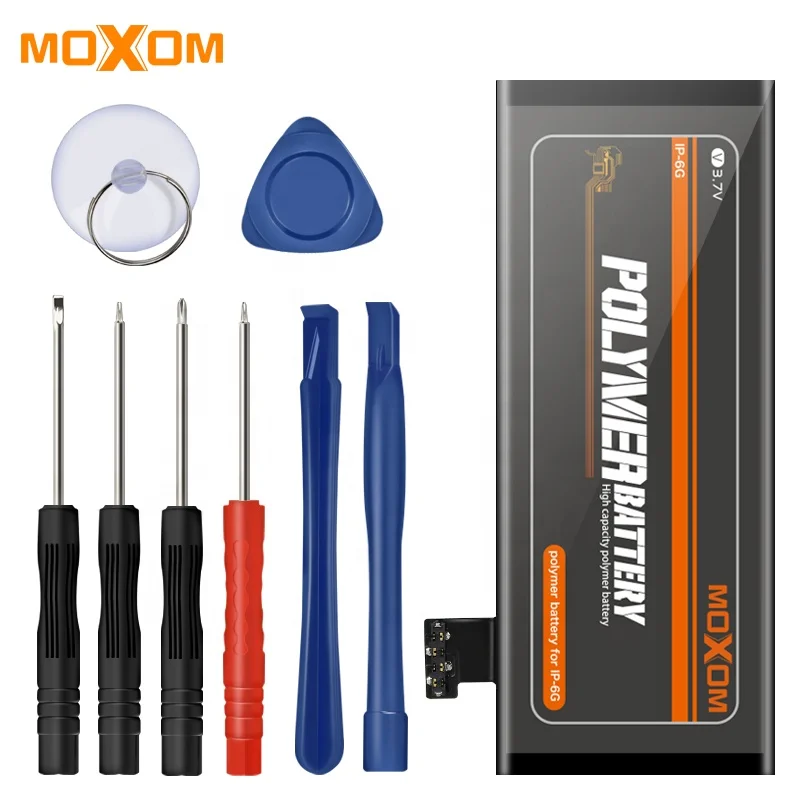 
 Аккумулятор для телефона с реальной емкостью 1810 мАч для iphone, оригинальный аккумулятор MOXOM для iPhone 6  