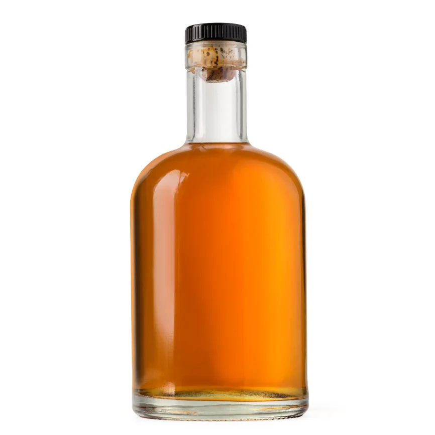 Matte Black Glass Gin Bottle 500ml 750ml Frosted Black Spirit Liquor Vodka Glass Wine Bottle 750ml Glass Olive Oil Bottle