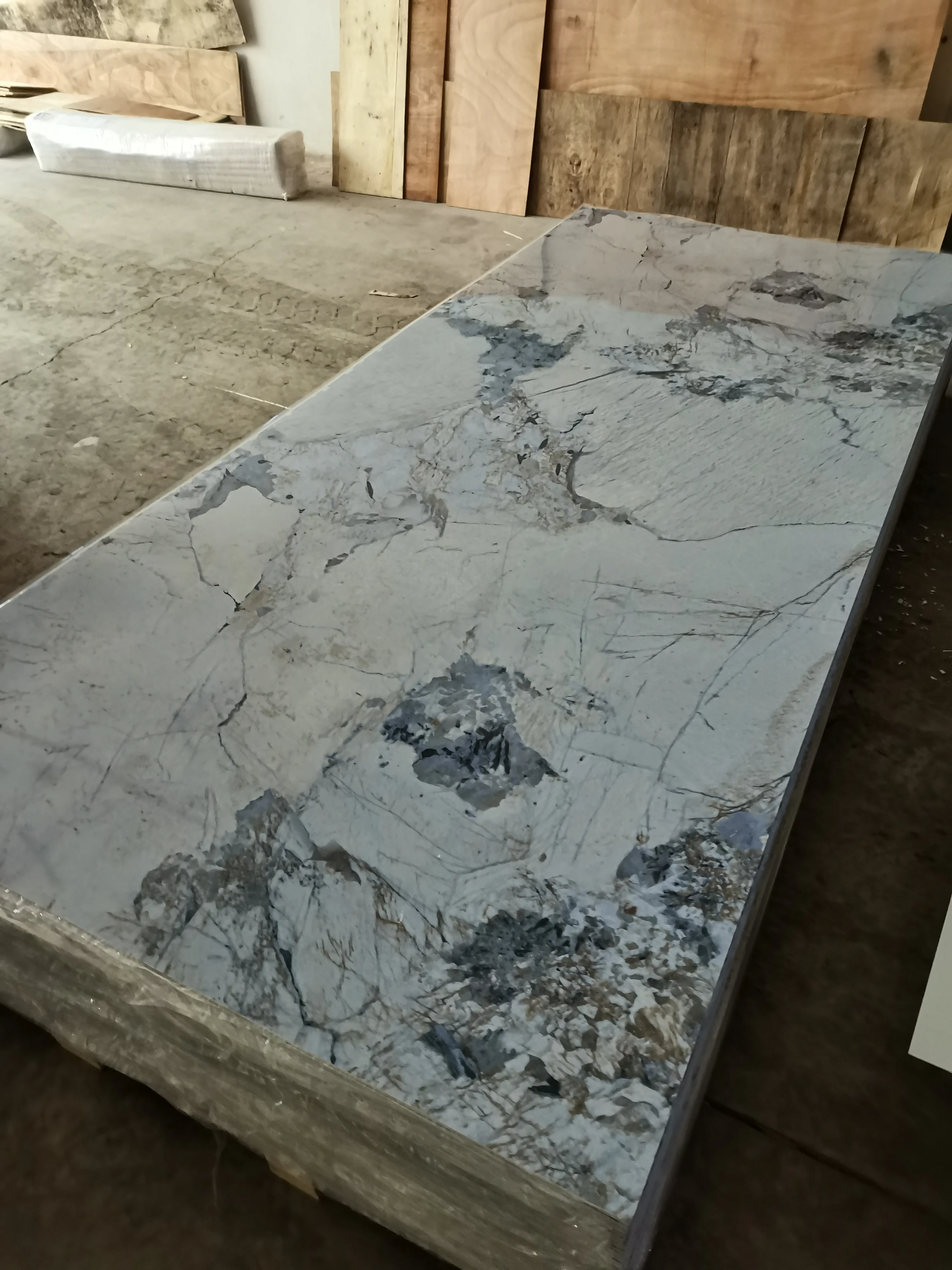 Light Weight Customized Pattern Wall Decorative Board Plastic 1220 mm Sheet Interior Pvc Marble Board for Wall