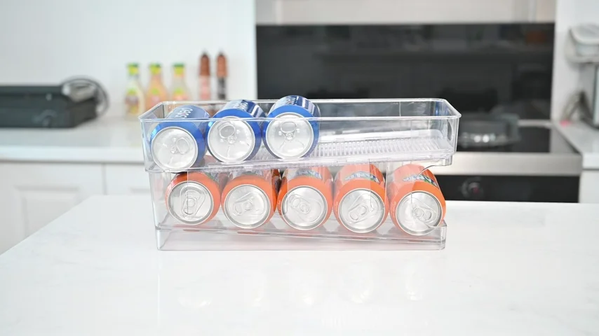 Automatic Rolling Beverage Soda Can Storage Organizer,Storage Shelves - View #2