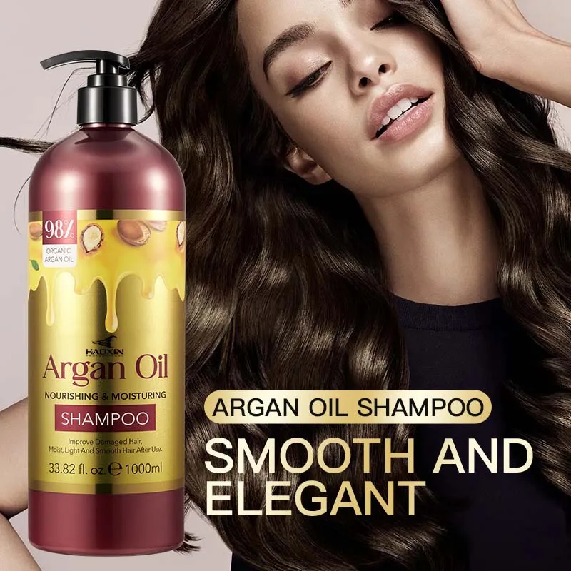1000ml Gold Argan Oil Keratin and Herbal Formula Shampoo Nourishing Moisturizing Shampoo