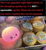 not squishy light up dumpling 8.5cm (big size)display box