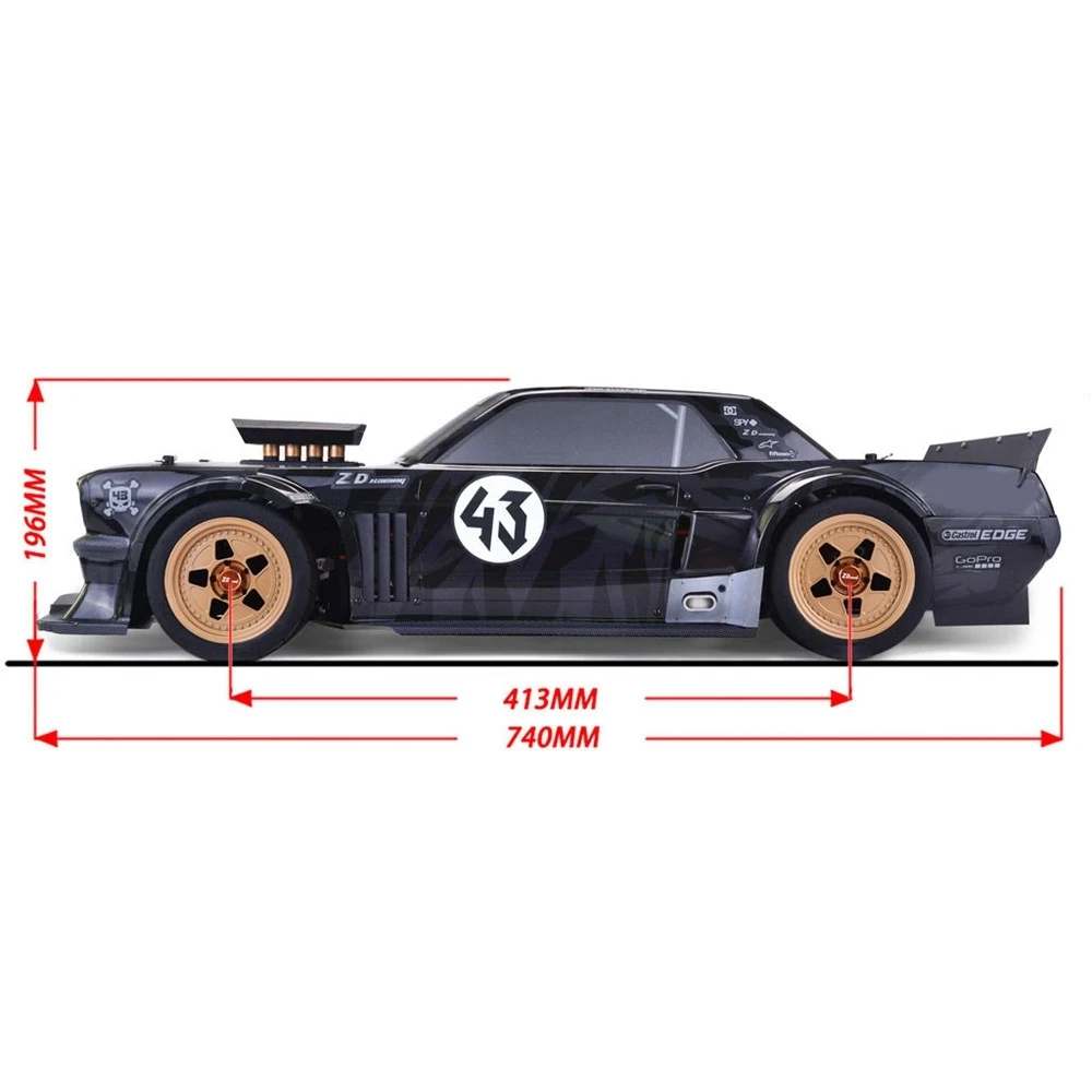 ZD Racing EX07 1/7 4WD ハイパーカーブラシレスRCカー 130km/h ドリフト用