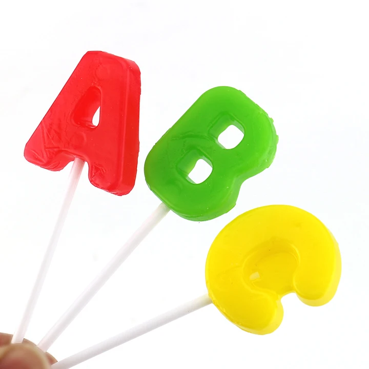 alphabet lollipop