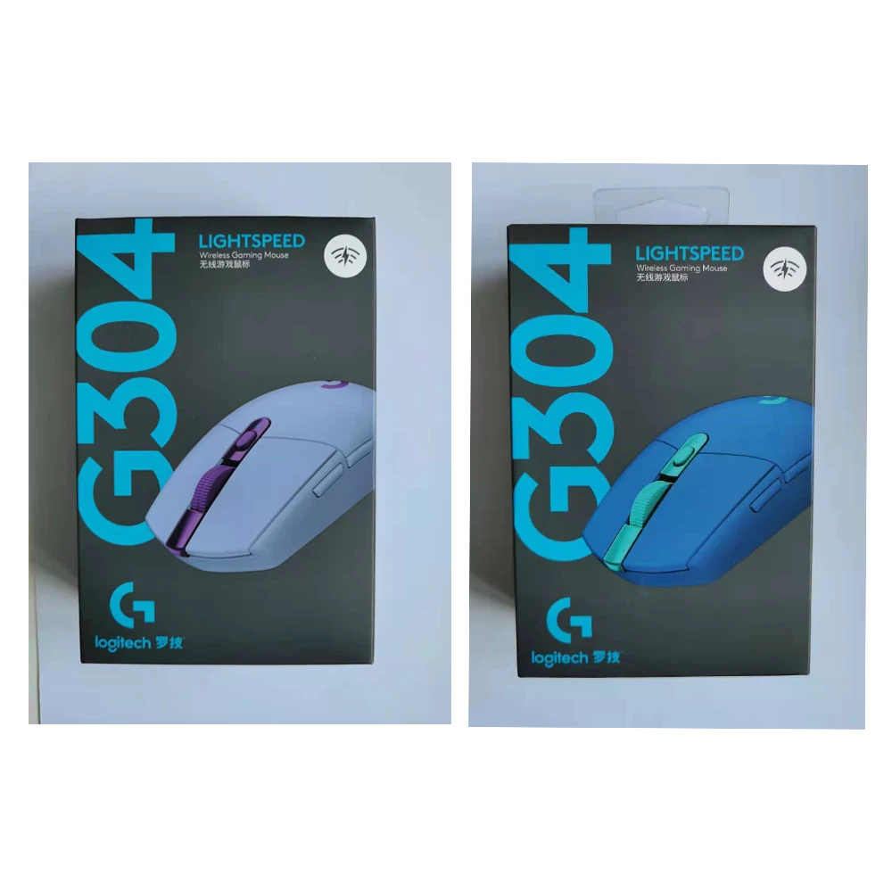 For Logitech G304 Wireless Optical Mouse 6 Programmable Buttons USB HERO Sensor 12000DPI Adjustable for Gaming on Laptop