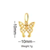 Amuleto de mariposa pavé.