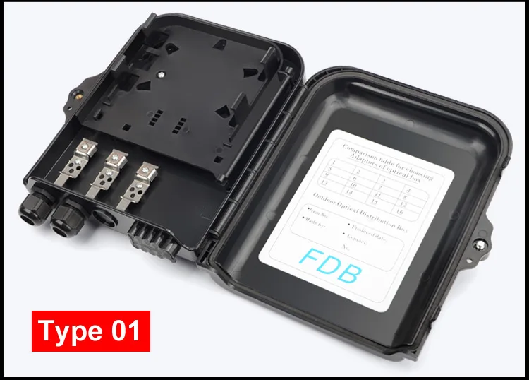 8 Core NAP ODP FTB FTTH Fiber Access Terminal Box - 1:8 PLC