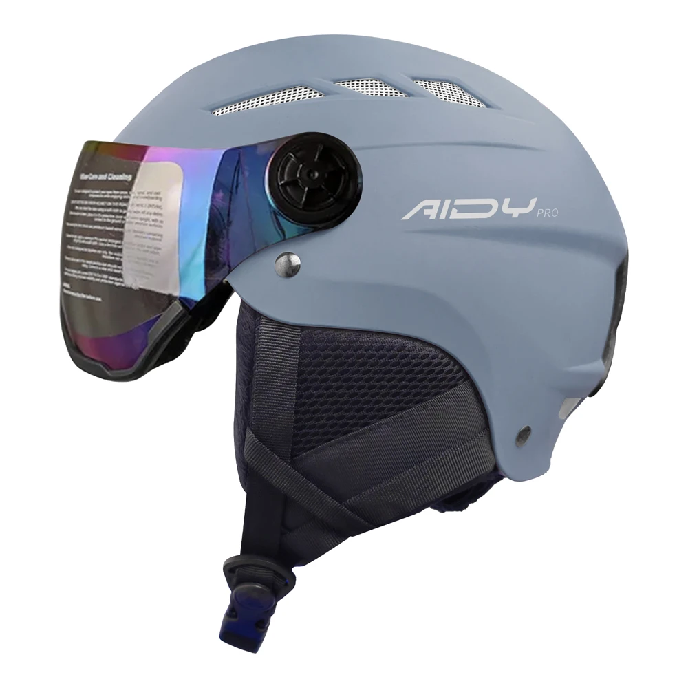 OEM Factory Skiing Helmets with Goggle Safety CE En1077 Approved Snowboard Helmet Winter Snow Sport Helmet Kids Youth Adults
