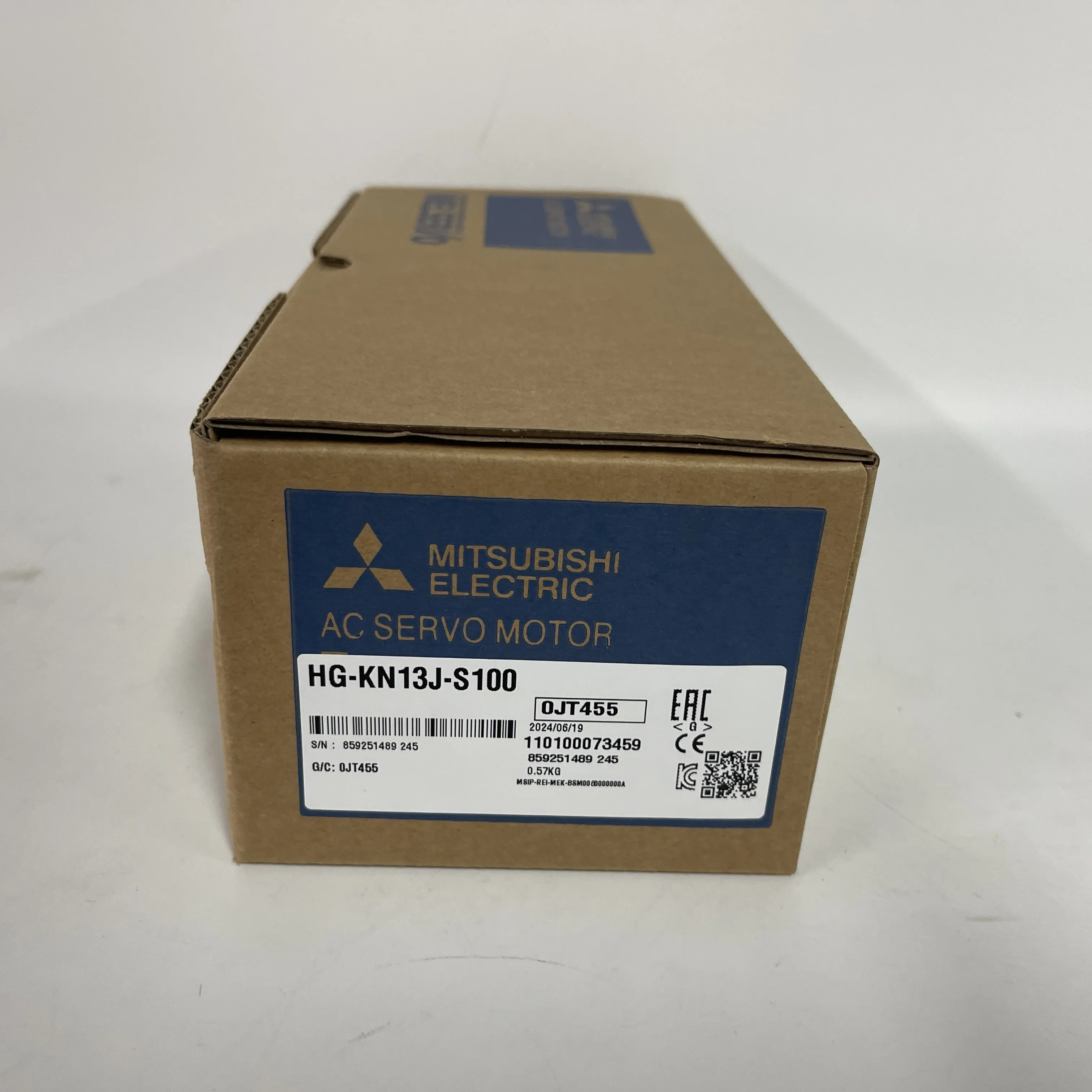 Mitsubishi AC Servo Motor HG-KN13J-S100