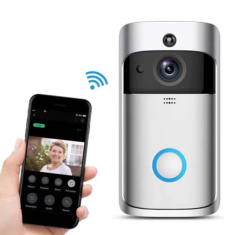Hongnaer Two Way Intercom Ring Doorbell Wireless Camera HD Smart Security Doorbell With WiFi Camera Aiwit