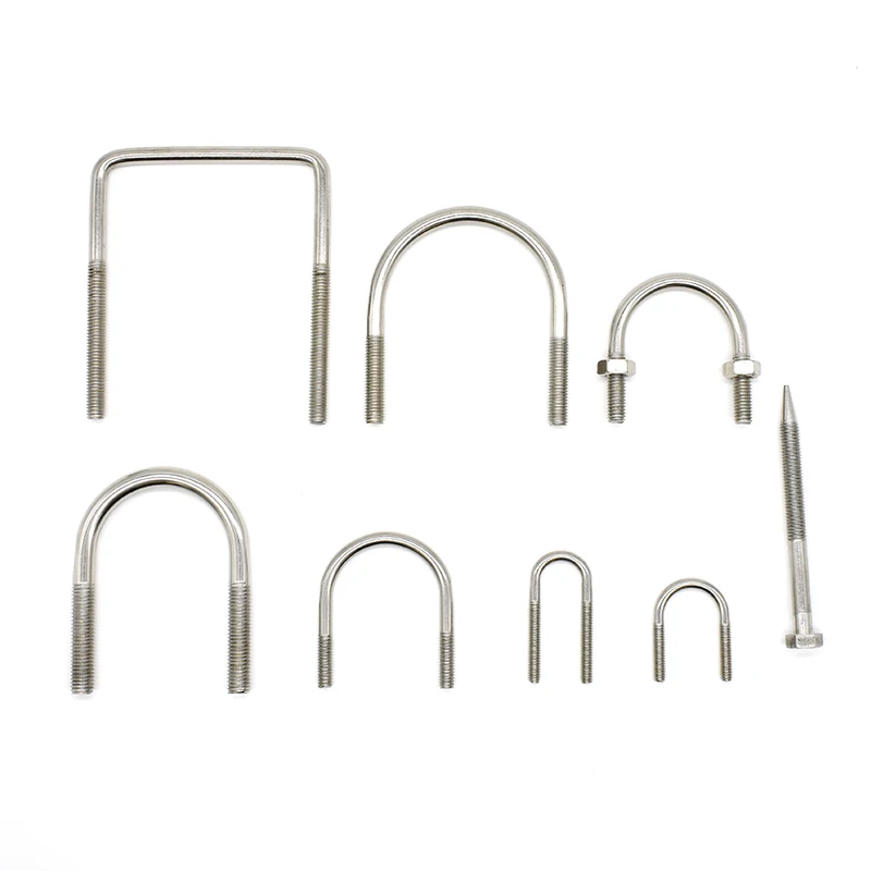 Din3570 U Bolt 304 Stainless Steel Ubolt Screw Clamp