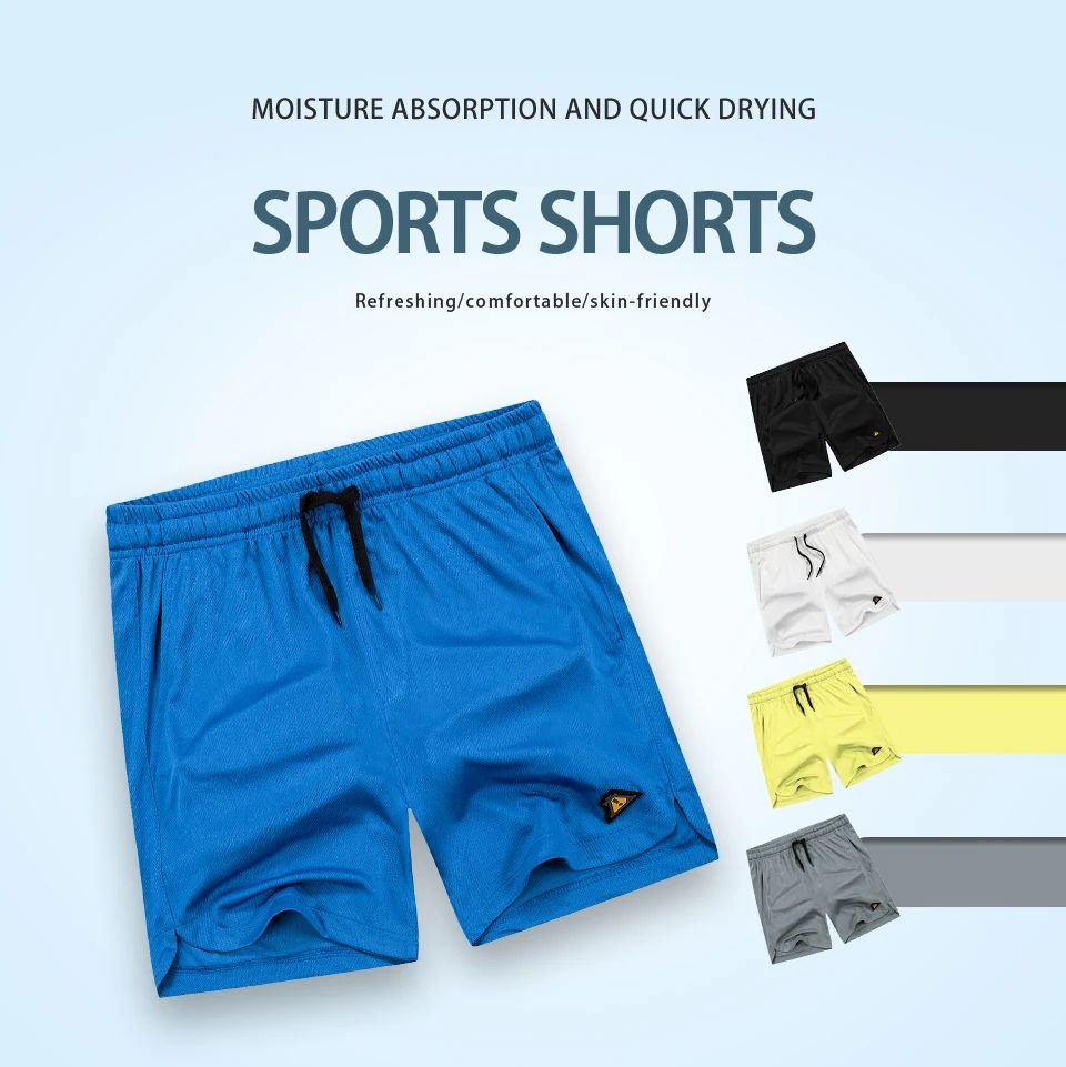 Summer Casual Loose Skateboard Sports Jogger Pants New Quick Dry Breathable Running 5 Solid Color Men's Shorts378_voghion.com