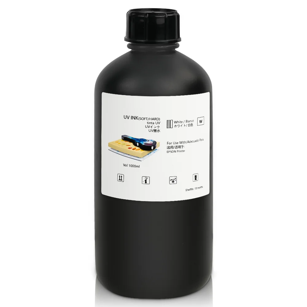6 Color Uv Printer Ink Fast Curing Uv Ink 1000ml LED Hard UV Ink for Epson XP600 R1390 L1800 L805 TX800 DX8 DX5 DX6 DX7 Printer