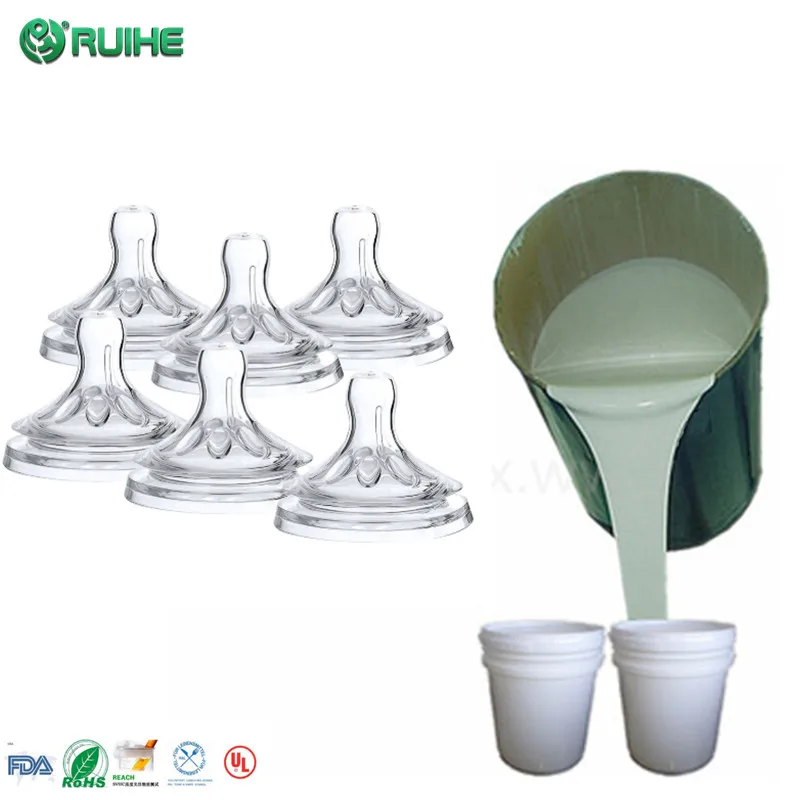 Free Sample 70 Shore Hardness LSR Liquid Silicone Rubber for Pacifier and Baby Nipples