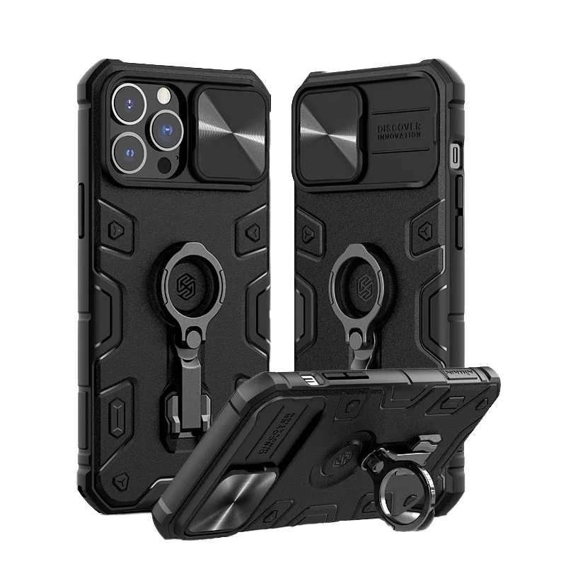 For IPhone12 13 15pro and Pro Max Cover Nillkin CamShield Armor Pro Slide Camera Protect Magnetic Mobile Phone Case