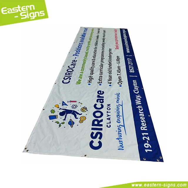 Oxford banner washable wrinkle fire resistant banner hanging polyester banner printing