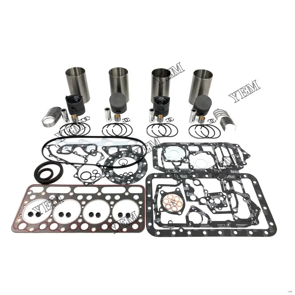 Factory Quality OEM Cylinder Overhaul Liner Kit With Engine Bearings Full Gasket Set Piston Rings Liner For Kubota V1502