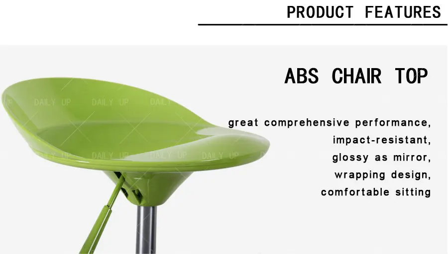 Revolving High Bar Stool With Footrest Adjustable Swivel Kitchen Dining Chair With Wheels For Lab And Counter 2024 New Design