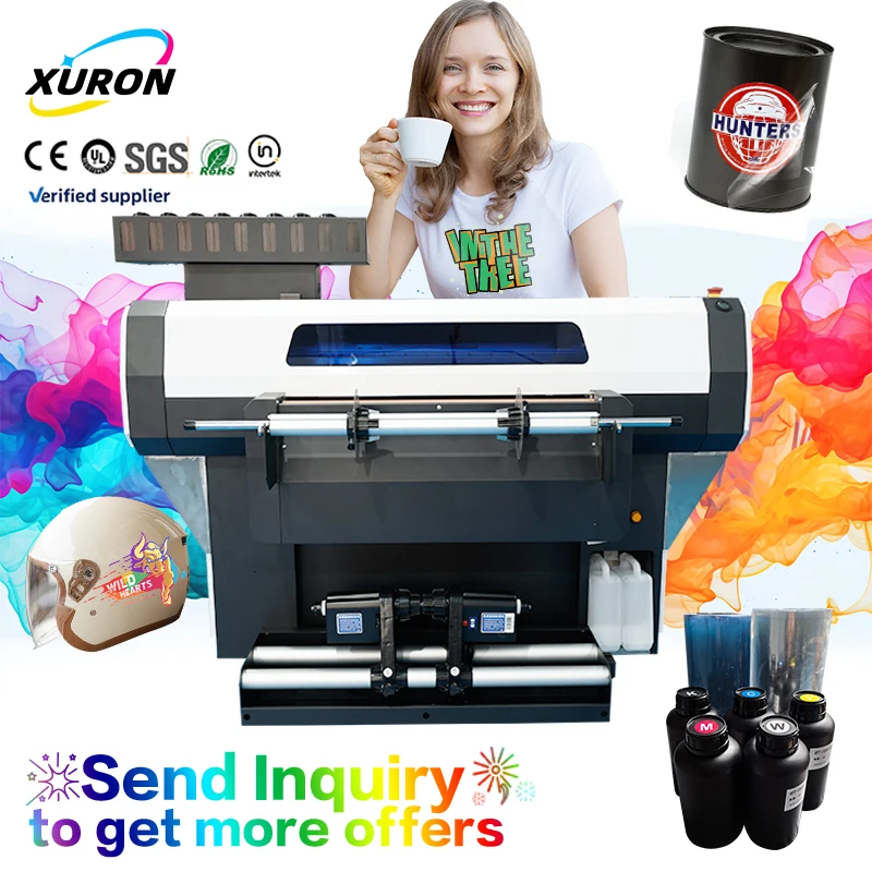 Xurong Manufacturing's Fully Automatic Roll-to-Roll UV DTF Printer 600mm Dimension Multifunctional Reliable Transfer Quality