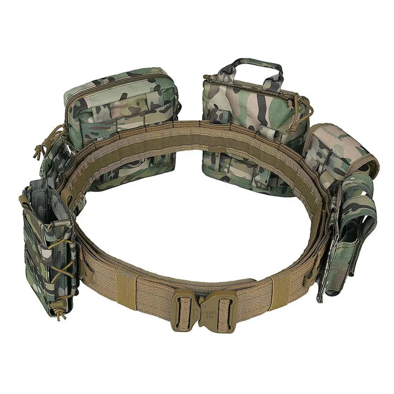 Premium Adjustable Multifunctional Outdoor Wear-resistant Hunting Tactics Storage Tactical Bag Duty Security Traffic Hiking Belt