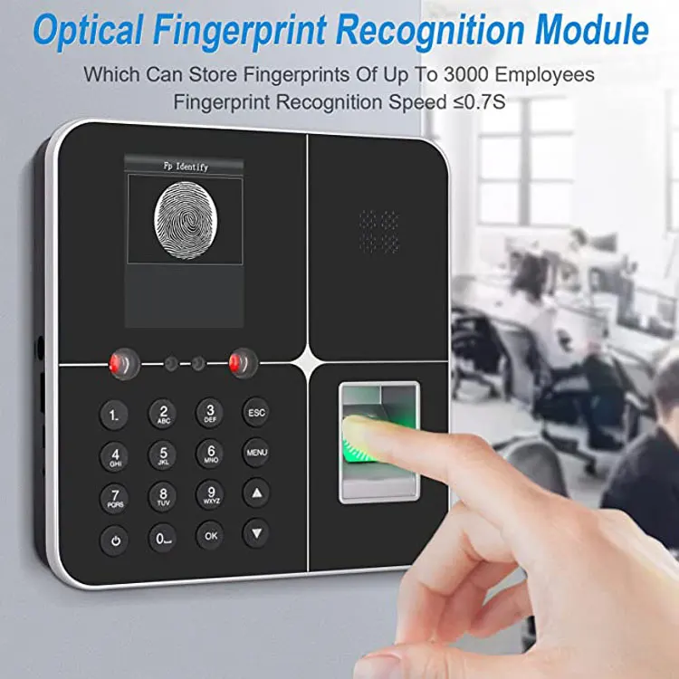 Professional Biometric Face Recognition Attendance Machine F18 Time Attendance
