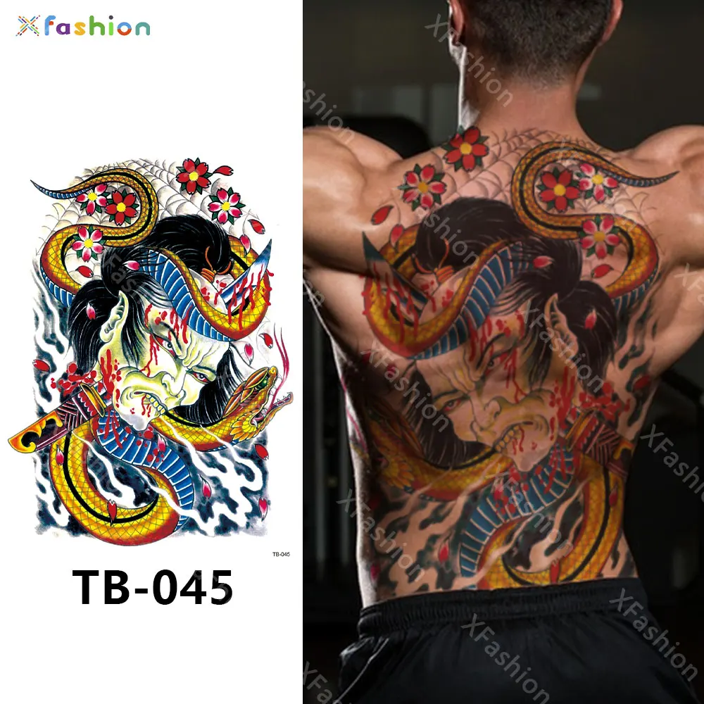 Super Large Full Back Covered Temporary Tattoo Sticker Scary Fierce Dragon  Tiger Design Tattoo Sticker - Buy Tattoo Stickers, full Back Tattoo  Stickers, custom Full Back Tattoo Stickers Product on ...