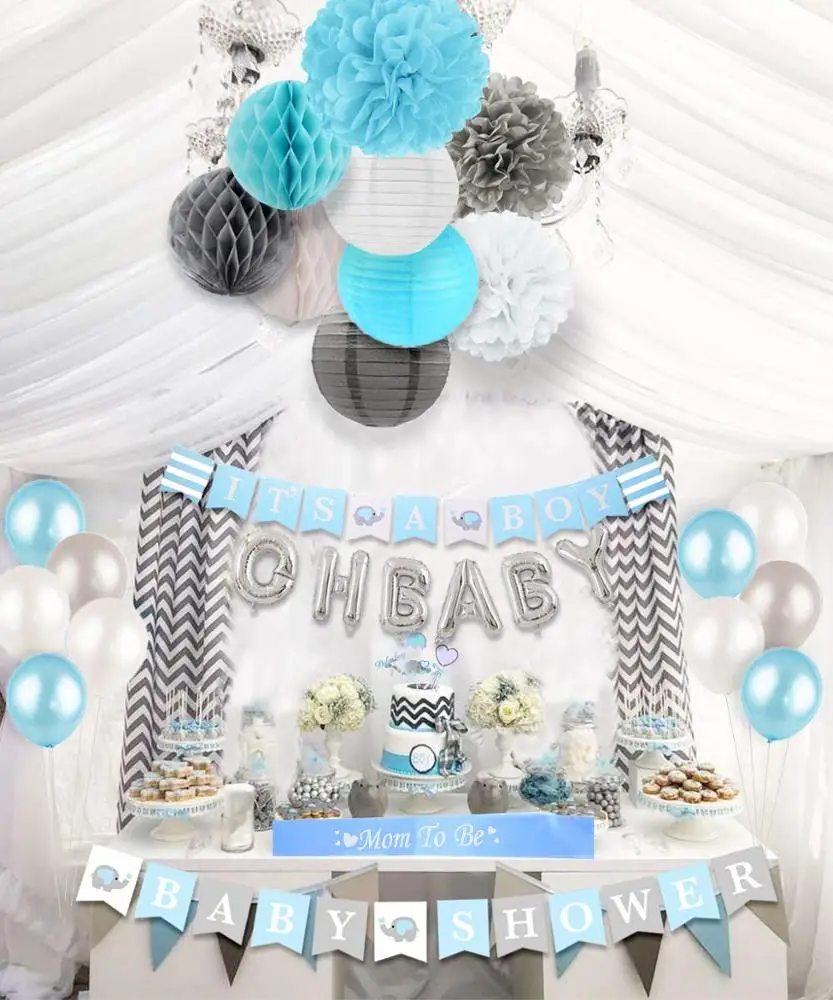 It's A Boy Fishing Banner Baby Shower or Gender Reveal Decorations