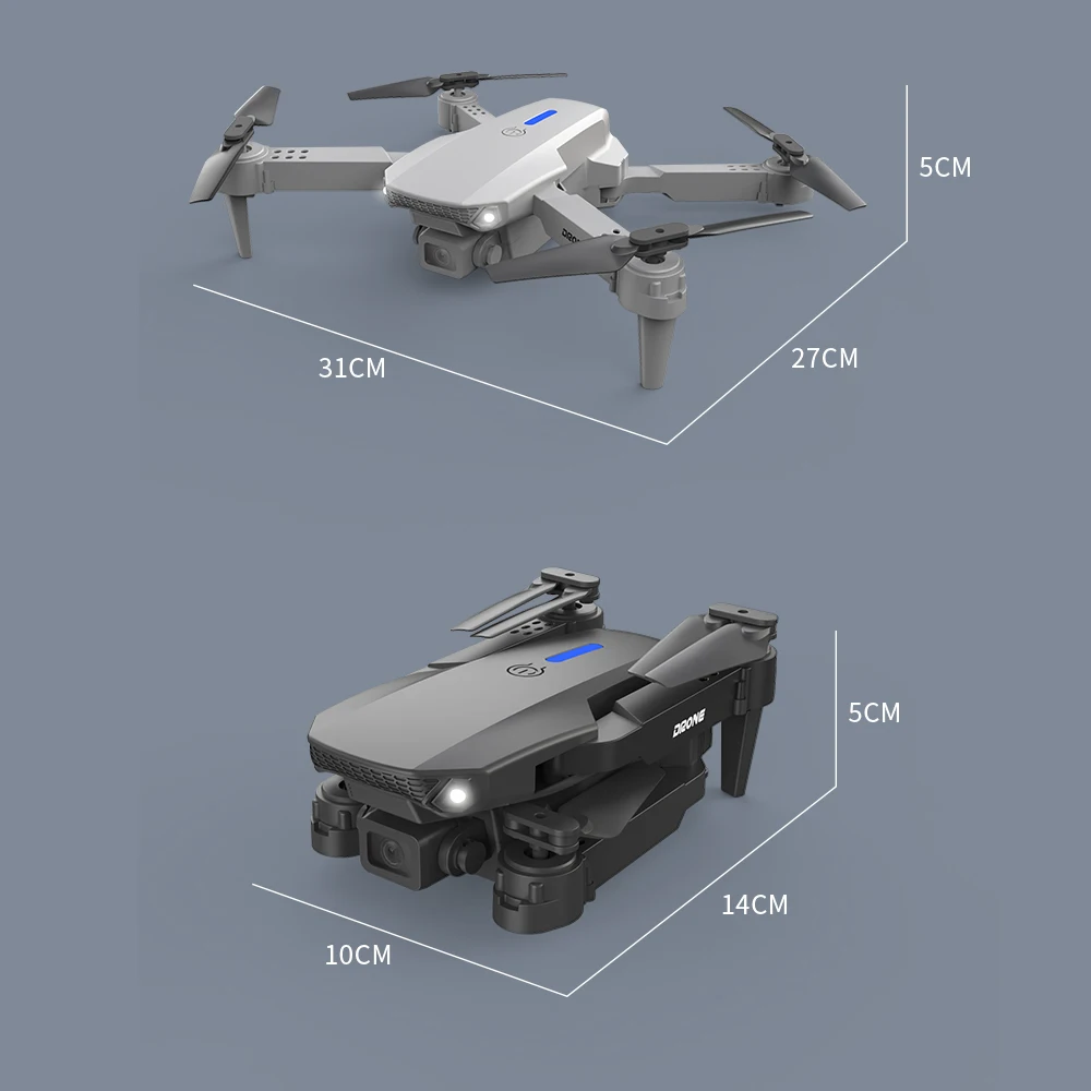 High Quality 2025 E88 Pro Drone E525 With Camera 4k HD Wide Angle Drone Real Time Transmission Beginner Foldable Mini E88 Drones