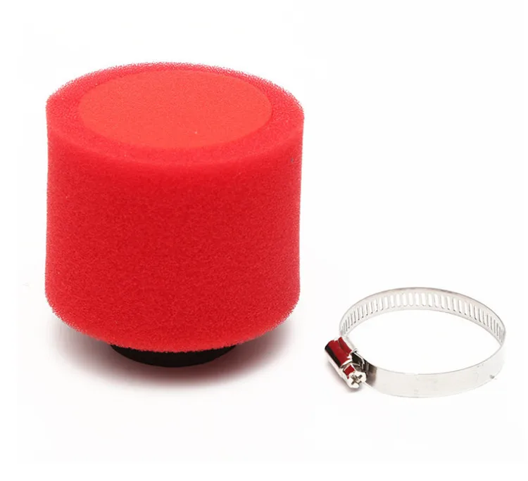 Мотоциклетные прямые изгиб локтевого шеи губка очиститель карбюратора воздушный фильтр для Мопед Скутер ATV Байк