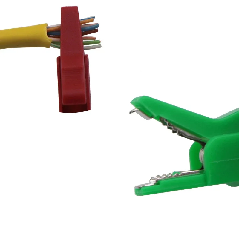 Зажимы типа «крокодил» с полной защитой 55 мм зажим для профессионального мультиметра зажимом кабеля «банан»