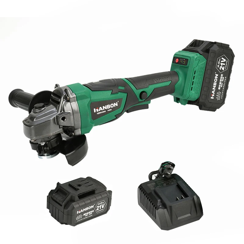 Беспроводная угловая шлифовальная машина с литиевым аккумулятором, беспроводная шлифовальная машина, бесщеточная, 21 в, 18 в, перезаряжаемая угловая шлифовальная машина