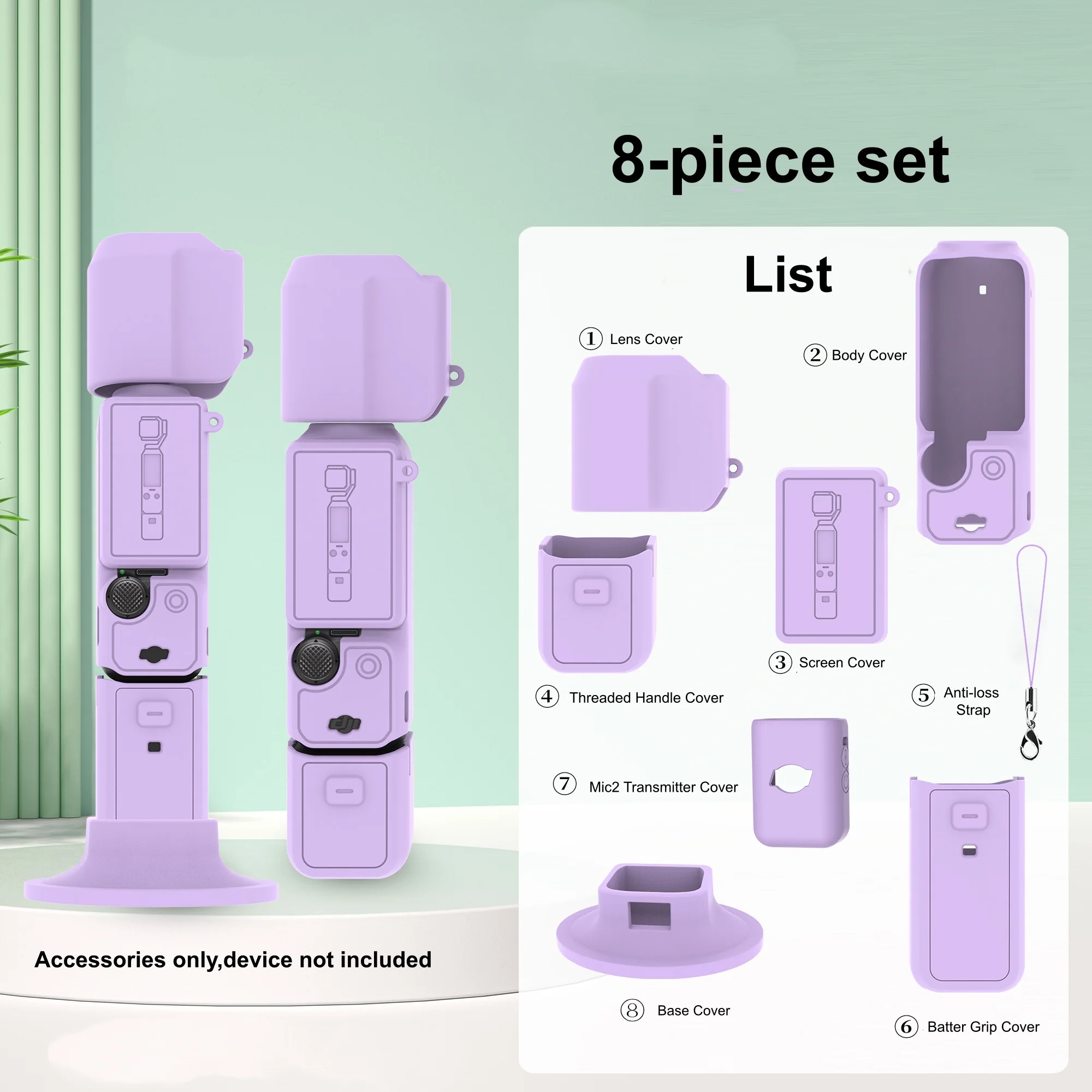 product silicone cover for dji osmo pocket 3 protective case scratch resistant sleeve for dji osmo pocket 3 portable combo accessories-2