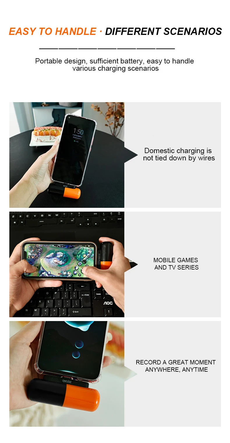 New Emergency 5000mAh Mini Small Portable Powerbank Battery Bank Charger Power Banks