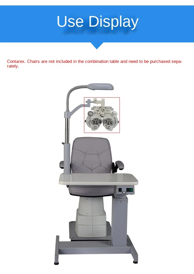 Rightway Brand New Design Ophthalmic Unit Optometry Combined Table and Chair With Best Quality