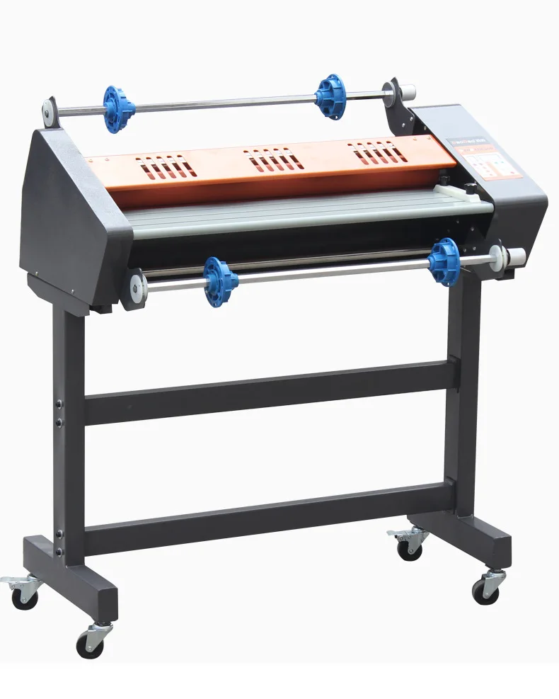 A1 Size 635mm/25 Inches  Paper Single Double Sides Hot and Cold Roll Laminator Sticker Label Laminating Machine with Stand