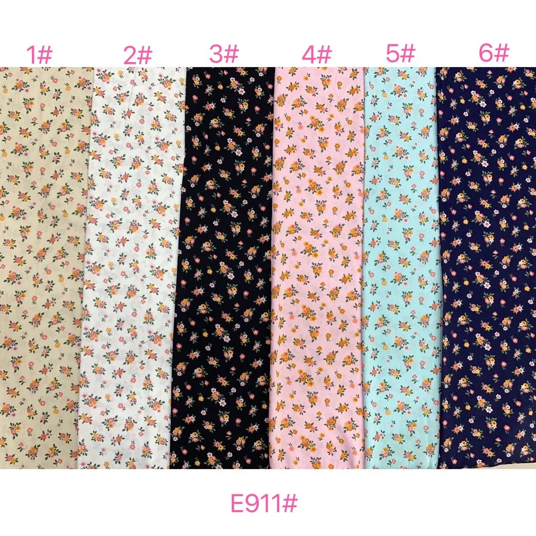 Классический дизайн, вискозная однотонная ткань, ткань с принтом в горошек, 100% вискозная ткань для платья