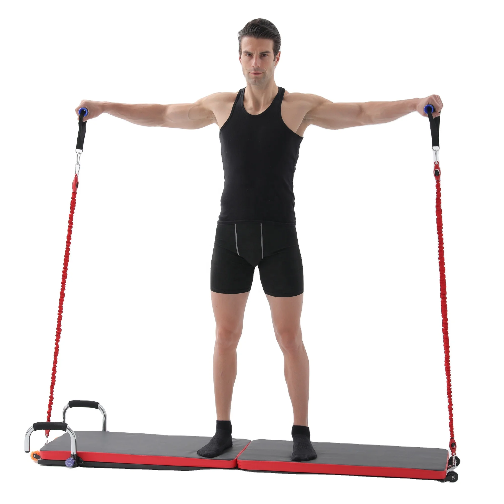 Hot sale Amazon home gym equipment Multi-functional fitness board with resistance bands