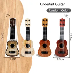 Детский игрушечный инструмент, имитация укулеле, мини-гитара с четырьмя струнами для воспроизведения музыки