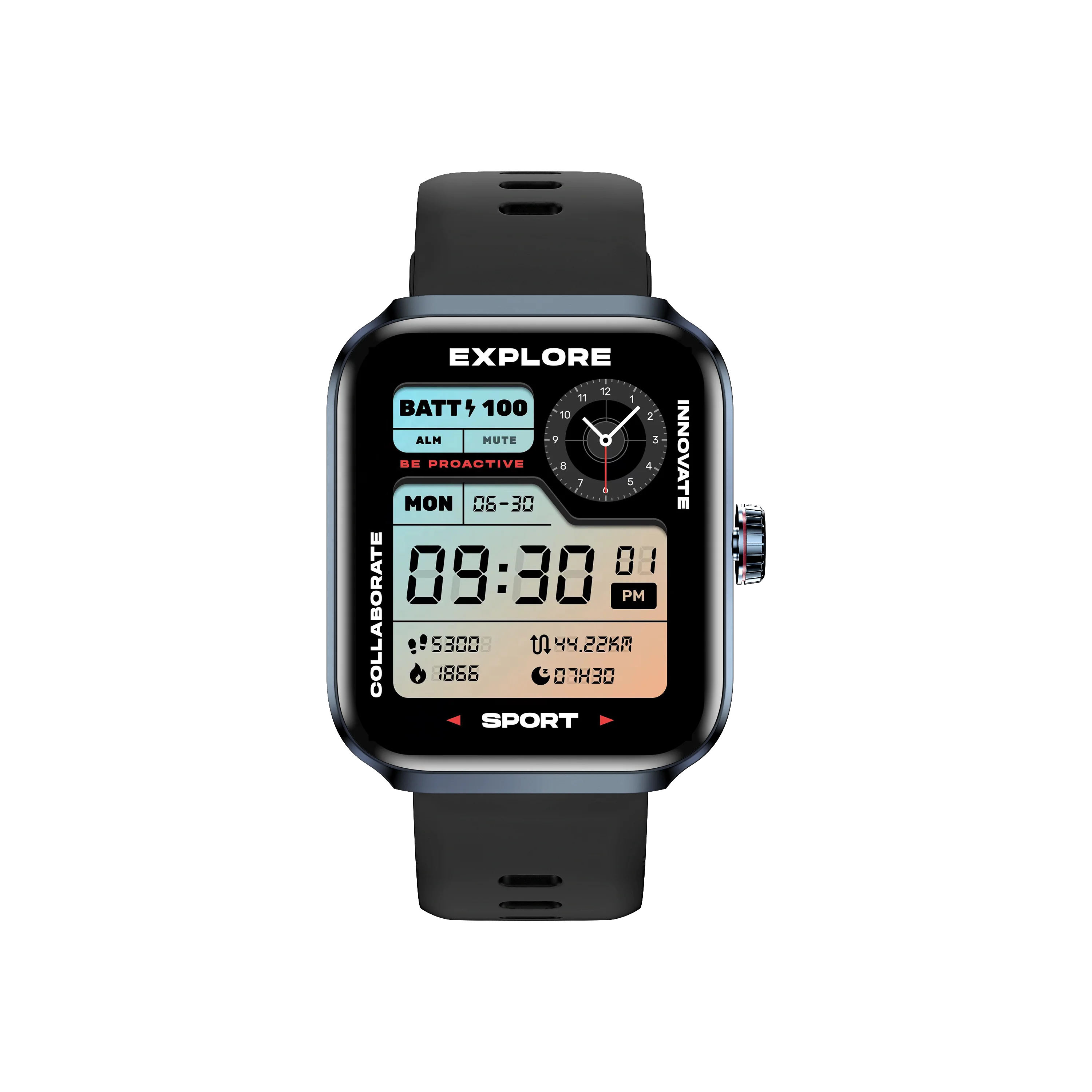 Smartwatch HD Touch Screen 350mah Waterproof Android iPhone