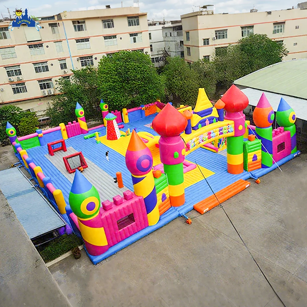 Commercial Indoor Amusement Equipment, Attraction Indoor Playground PVC Inflatable Carnival  Castle