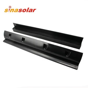 Standard Anti UV ABS 550mm Black Side Spoilers Solar Panel Mounting Bracket for Roof Mounted RV