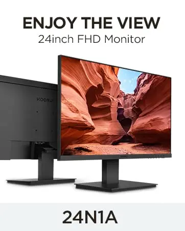 Koorui 24-Inch LCD Monitor - High Definition for Business