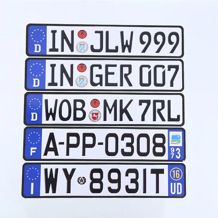 High Quality License Plate Best Price European Custom Metal Car Blank
