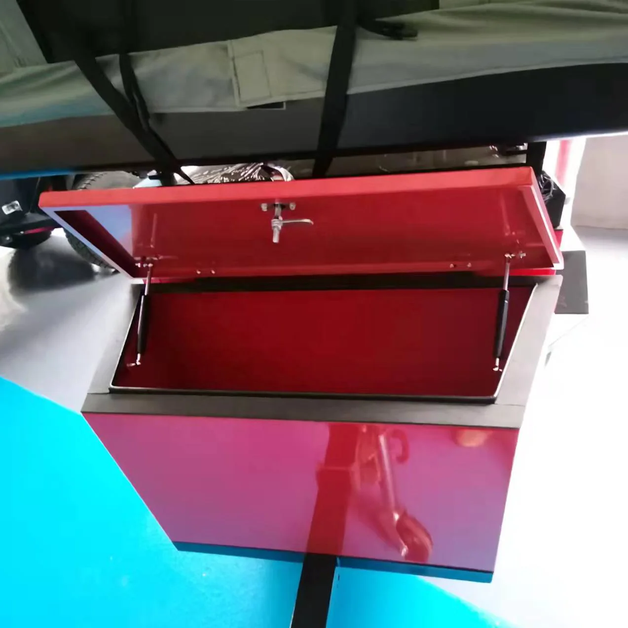 Jiifeoo Vehicle Transport Trailer Small Cargo Trailer for Car Small Road Camping Trailer