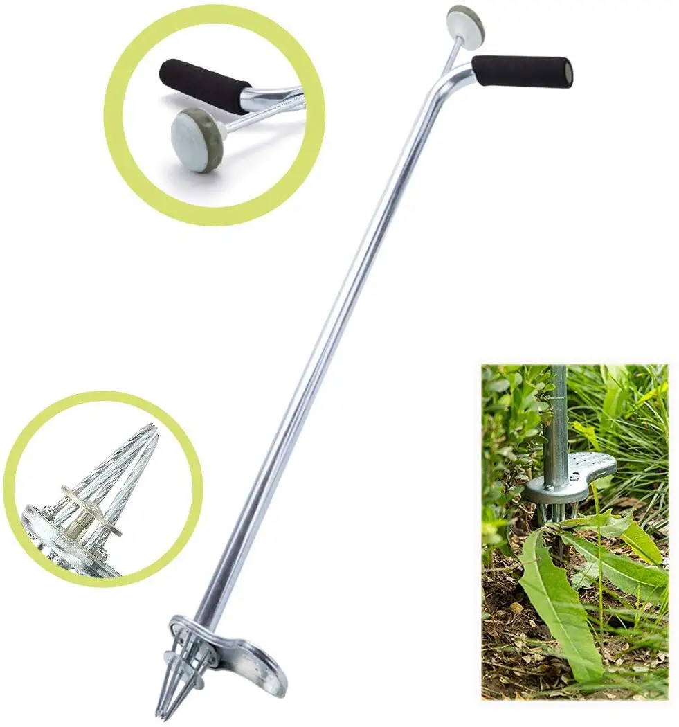 Garden Tool Root Pulling Picking Hand Stand Up Removal Hand Weeder ...