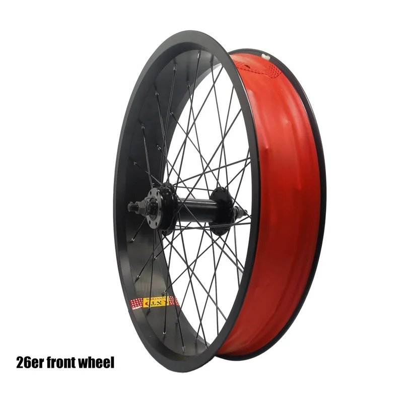 Jantes Arrière 26" Pour Fat Bike – 36 Trous, Frein à Disque 135/190 Mm, Alliage Alu, Roulements 2+2