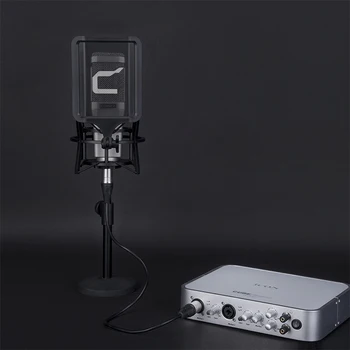 COMICA STM01 Studio Vocal Microphone Professional Mic for Recording Support 24V/48V Phantom Power Special Shock Mount Design detail image
