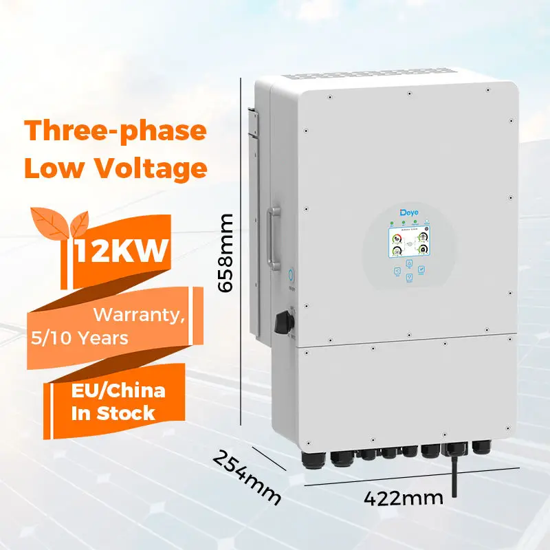Deye 12kw 3 Phase Hybrid Inverter Cheapest Sun-12k-sg04lp3-eu 12000w ...