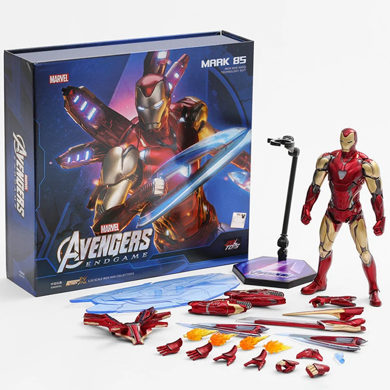 ZDTOYS Marvel 10th Anniversary Edition Iron Man MK85 Action Figure Model Toys Marvel Avengers Action Figures Wholesale